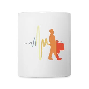 Tambour de marche - Mug blanc - blanc - Devant