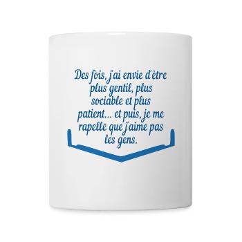 I don't like people - Mug - white - Front