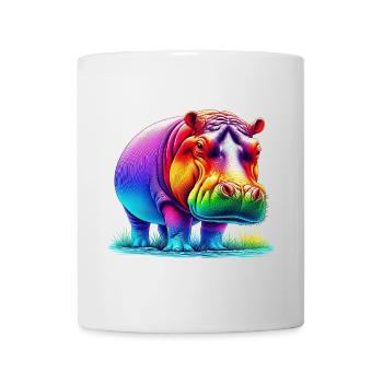 Nilpferd - Tasse - Weiß - Vorne