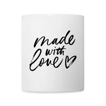 Design graphique abstrait en noir et blanc - Mug blanc - blanc - Devant