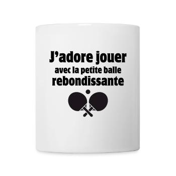 table tennis, table tennis, table tennis - Mug - white - Front
