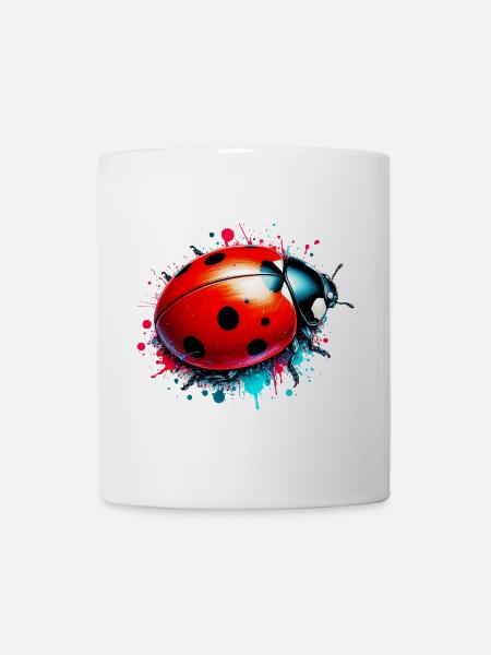 Marienkäfer - Tasse - Weiß
