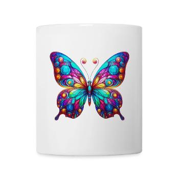 Schmetterling - Tasse - Weiß - Vorne