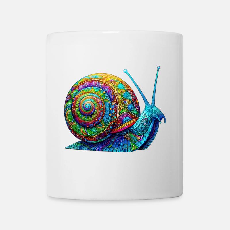 Schnecke - Tasse - Weiß
