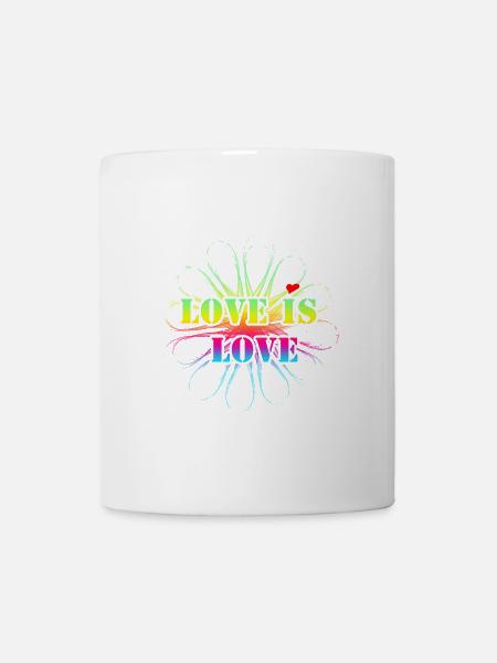 love is love - Tasse - Weiß