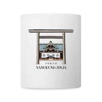 Tokyo, Torii and Haiden Drawing, Yasukuni-jinja - Mug - white - Front
