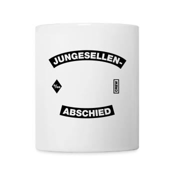 Junggesellenabschied Rahmen (JGA MC-Rocker-Design) - Tasse - Weiß - Vorne