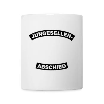 Junggesellenabschied Rahmen Element 1C (MC-Style) - Tasse - Weiß - Vorne