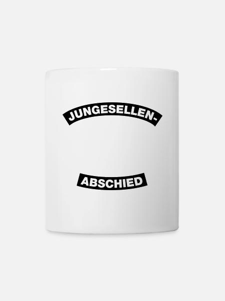 Junggesellenabschied Rahmen Element 1C (MC-Style) - Tasse - Weiß