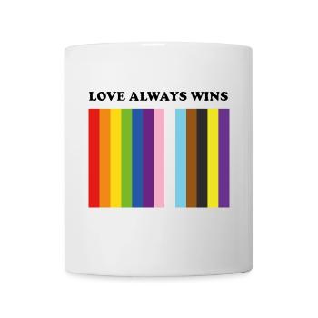 Love Always Wins Inclusive Pride Colors - Mug - white - Front