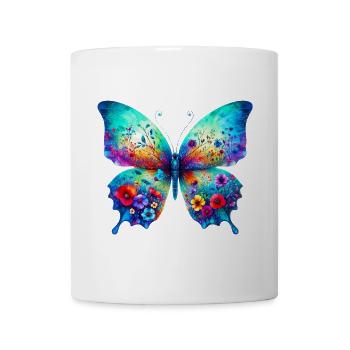 Schmetterling - Tasse - Weiß - Vorne
