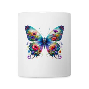 Schmetterling - Tasse - Weiß - Vorne
