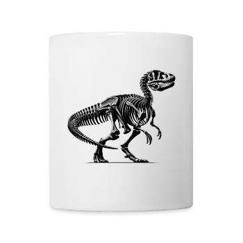 Black and white dinosaur skeleton for dinosaur fans - Mug - white - Front