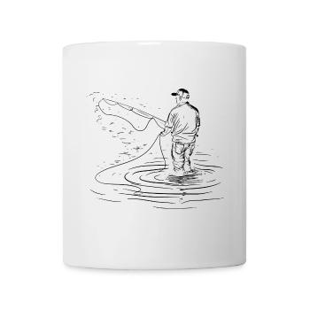 Fishing Drawing - Mug - white - Front