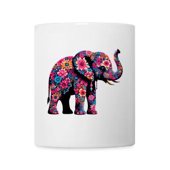 Éléphant - Mug blanc - blanc - Devant