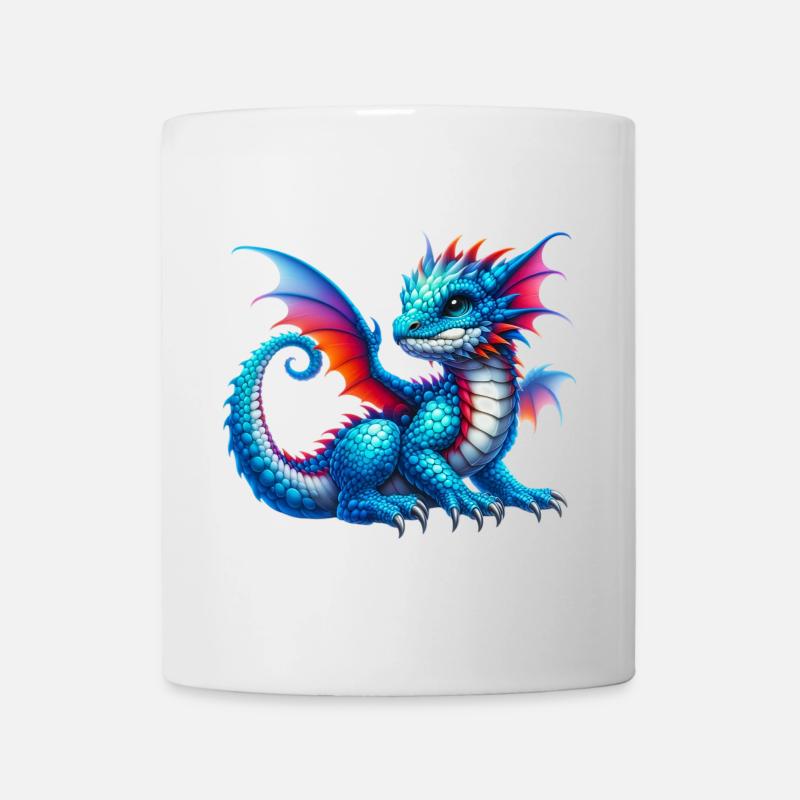 Drache - Tasse - Weiß