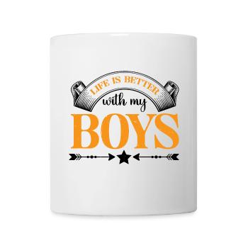 Life Is Better With My Boys 34 - Mug - white - Front