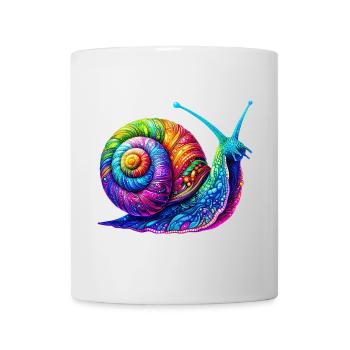 Schnecke - Tasse - Weiß - Vorne