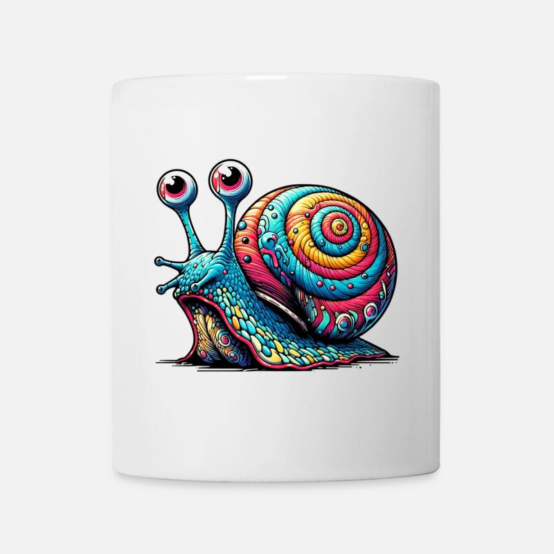 Schnecke - Tasse - Weiß