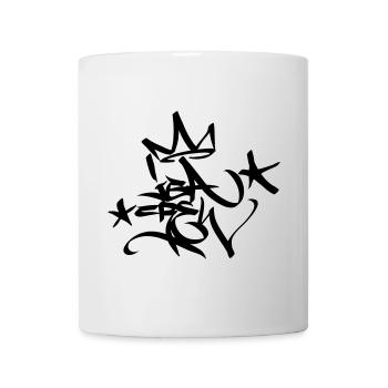 Graffiti Tag JGA Crew King 02 1C - Tasse - Weiß - Vorne