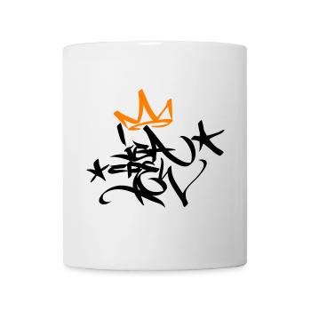 Graffiti Tag JGA Crew King 02 2C - Tasse - Weiß - Vorne