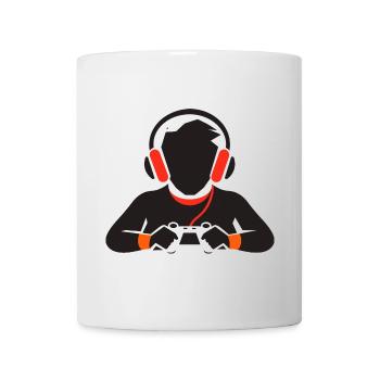 Dessin d’amateur de jeux - Mug blanc - blanc - Devant