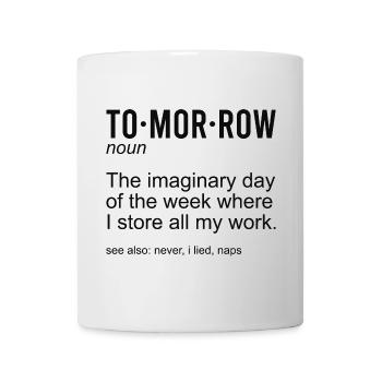 Nom de demain - Mug blanc - blanc - Devant
