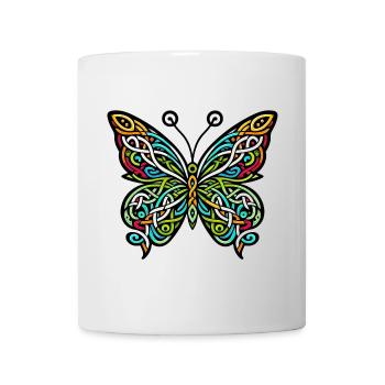 Schmetterling - Tasse - Weiß - Vorne