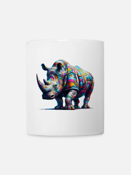 Nashorn - Tasse - Weiß