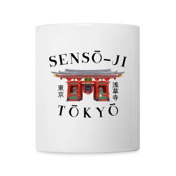 Tokyo, Asakusa, Temple Senso-ji, Japon Dessin - Mug blanc - blanc - Devant