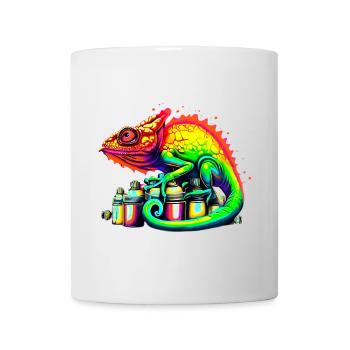 Caméléon - Mug blanc - blanc - Devant
