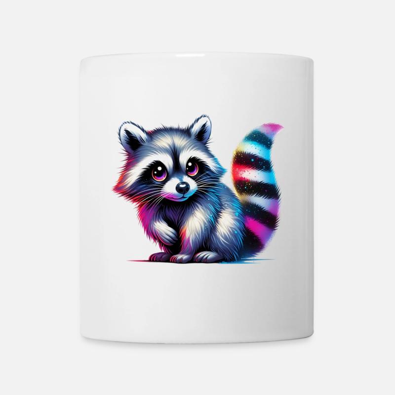 Waschbär - Tasse - Weiß