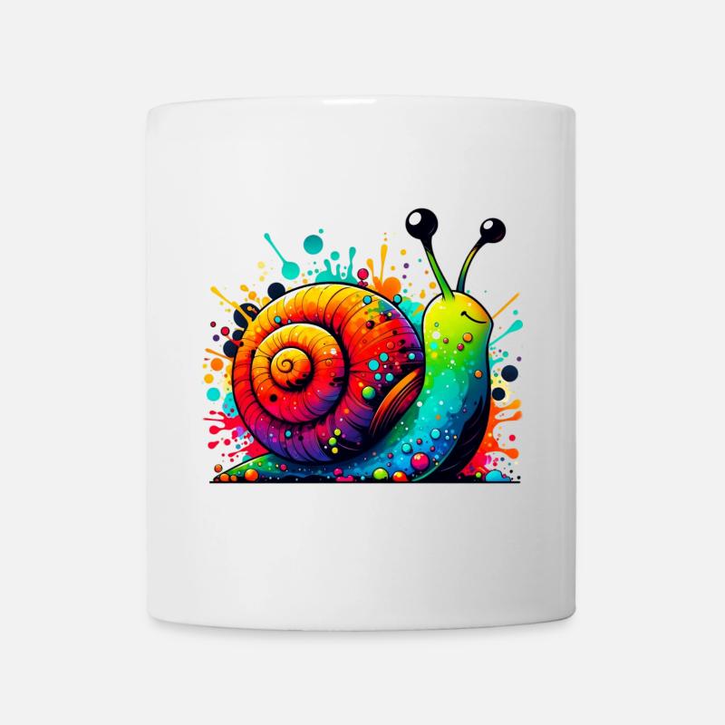 Schnecke - Tasse - Weiß