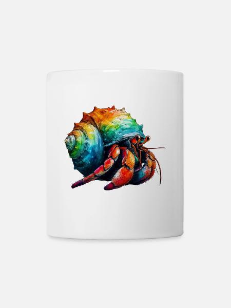 Einsiedlerkrebs - Tasse - Weiß