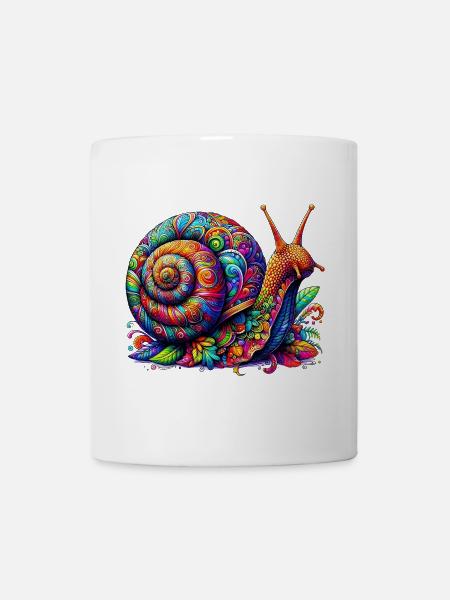 Schnecke - Tasse - Weiß