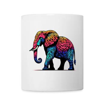 Éléphant - Mug blanc - blanc - Devant