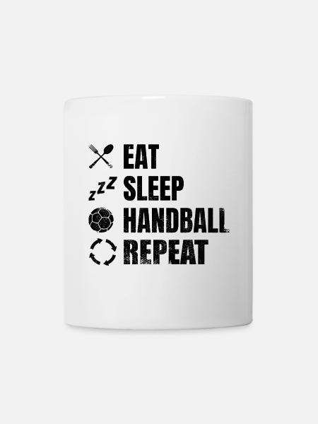 Handballer Routine - Tasse - Weiß