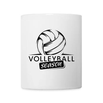 Volleyball Mannschaft Beachvolleyball Logo Saison - Tasse - Weiß - Vorne