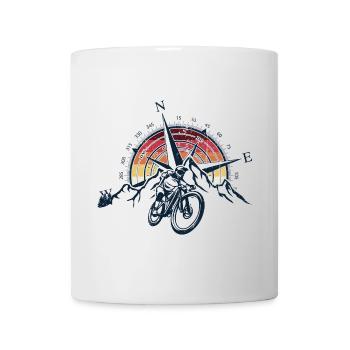 Sunset Compass Mountainbike - Tasse - Weiß - Vorne