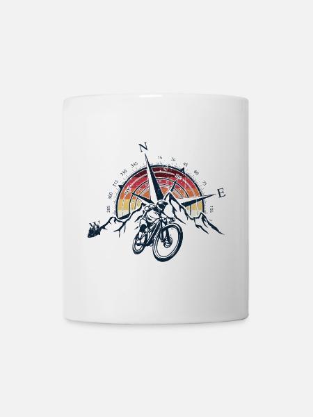 Sunset Compass Mountainbike - Tasse - Weiß