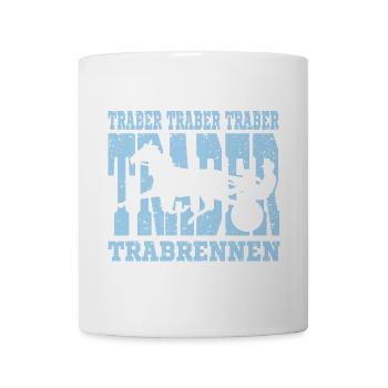 Traber auf dem Weg zum Ziel - Tasse - Weiß - Vorne