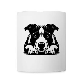 American Staffordshire Terrier - Mug - white - Front