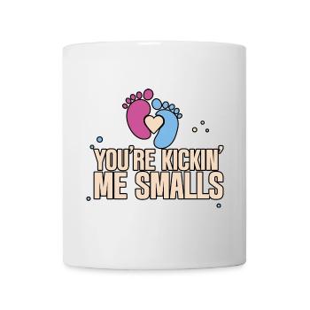 Tu me donnes des coups de pied Smalls 2 - Mug blanc - blanc - Devant