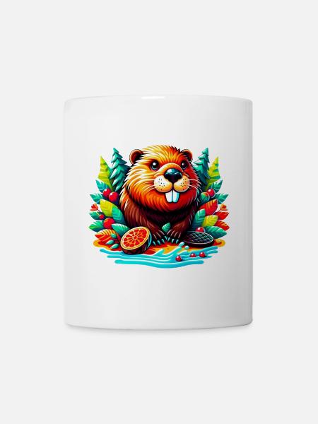 Castor - Mug blanc - blanc