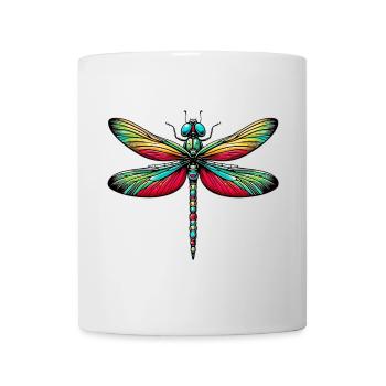 Libelle - Tasse - Weiß - Vorne