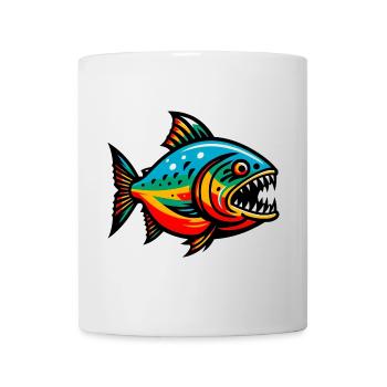Piranha - Tasse - Weiß - Vorne