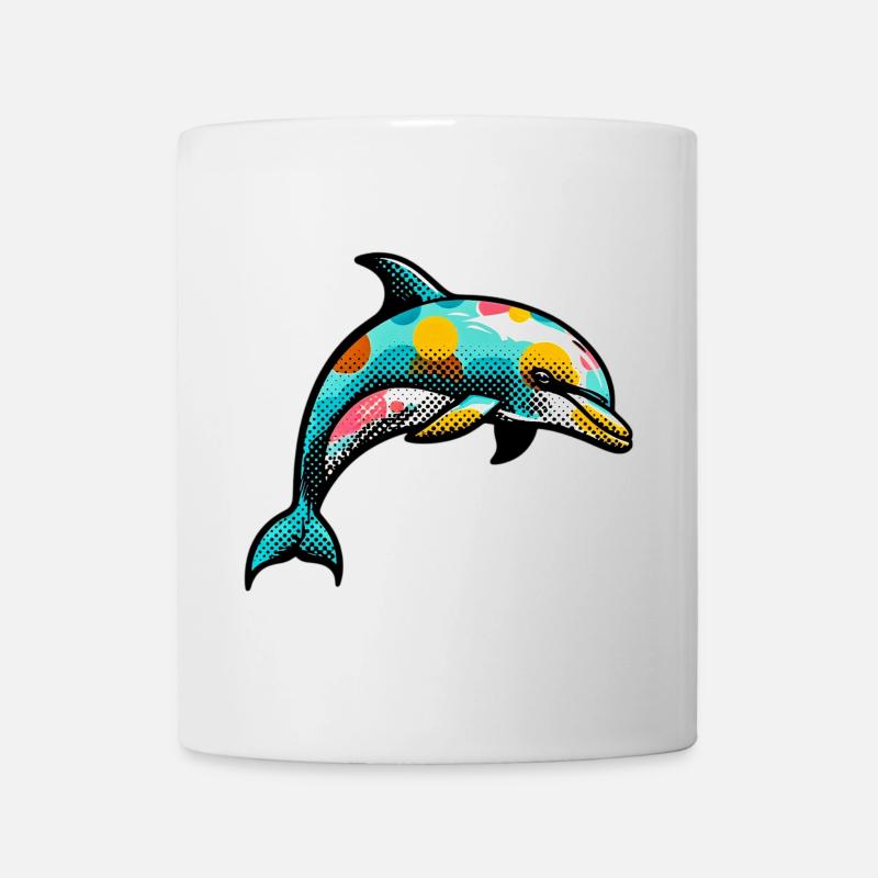 Delfin - Tasse - Weiß