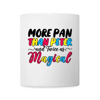 More Pan Than Peter And Twice As Magical 2 - Tasse - Weiß - Vorne
