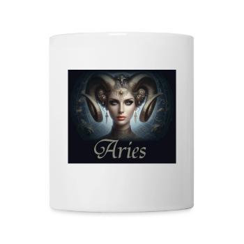 Aries -  Sternzeichen Widder - Tasse - Weiß - Vorne
