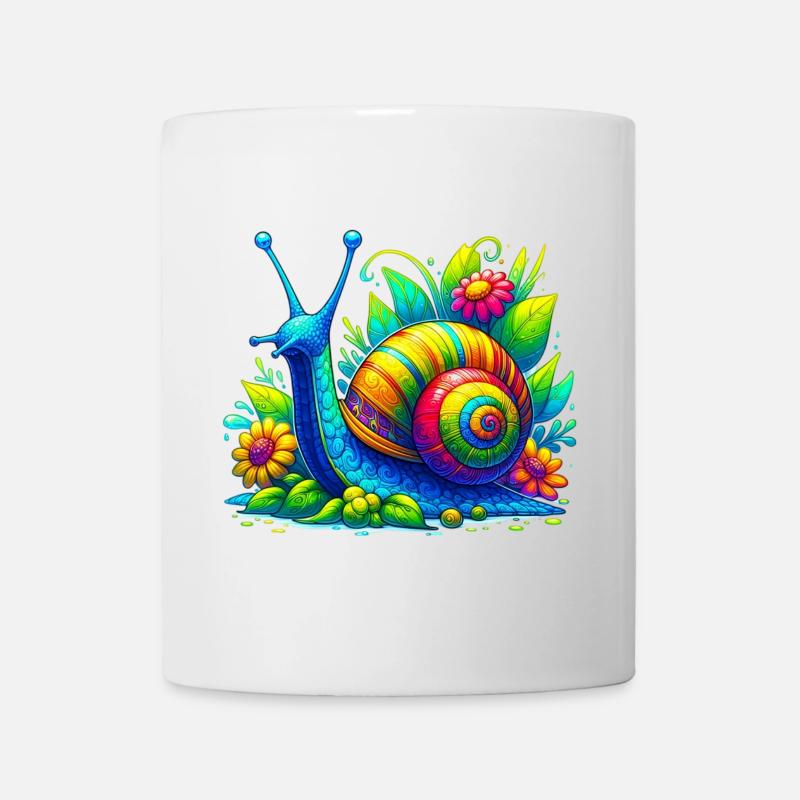 Schnecke - Tasse - Weiß